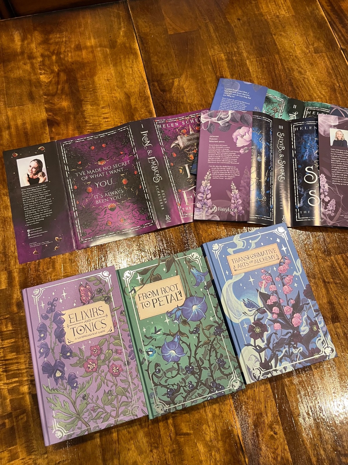 Fairyloot exclusive The Ashes of Thezmarr by Helen Scheuerer signed set