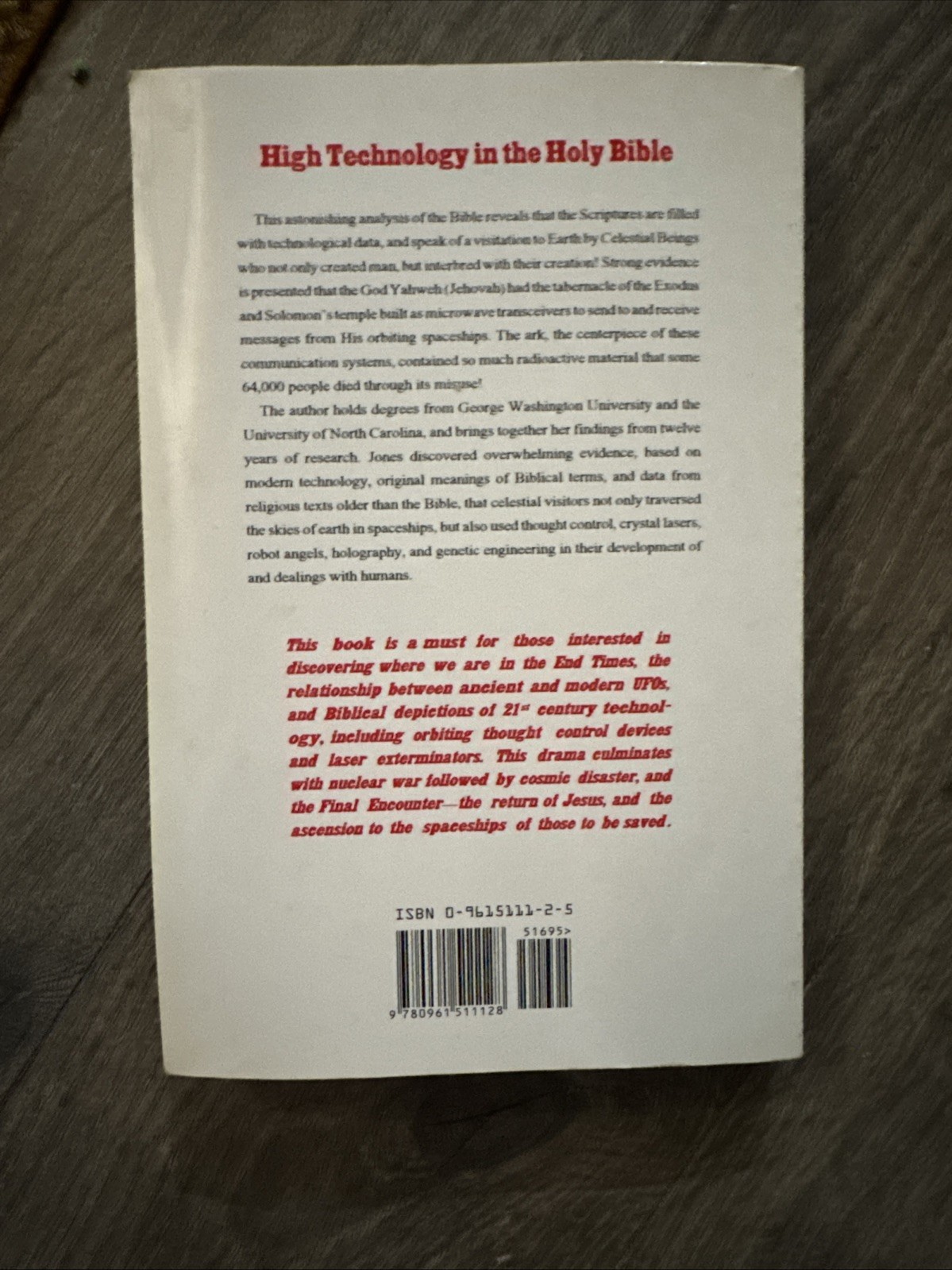 Ann Madden Jones – The Yahweh Encounters – First Edition 1995- The Sandbird Pub.