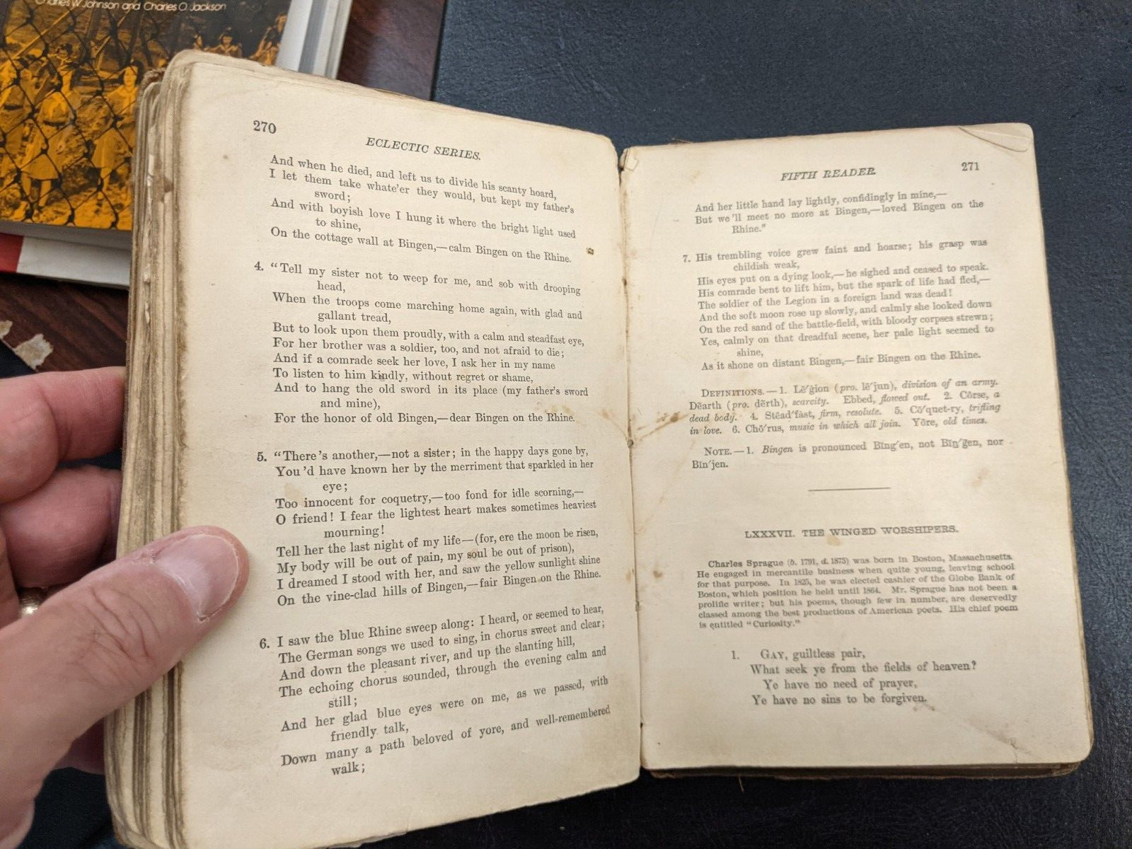 McGUFFEY’s 5th ECLECTIC READER 1879 Used Book 350 pages