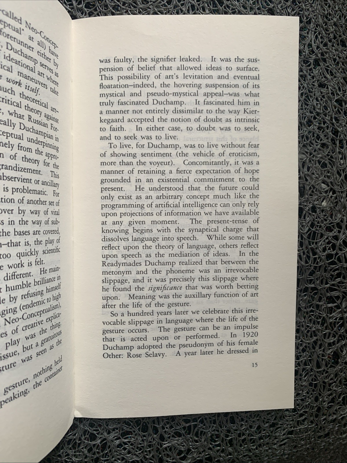 Duchamp, Androgyny, etc. by Robert C. Morgan (PB, Eng / French) : VGC