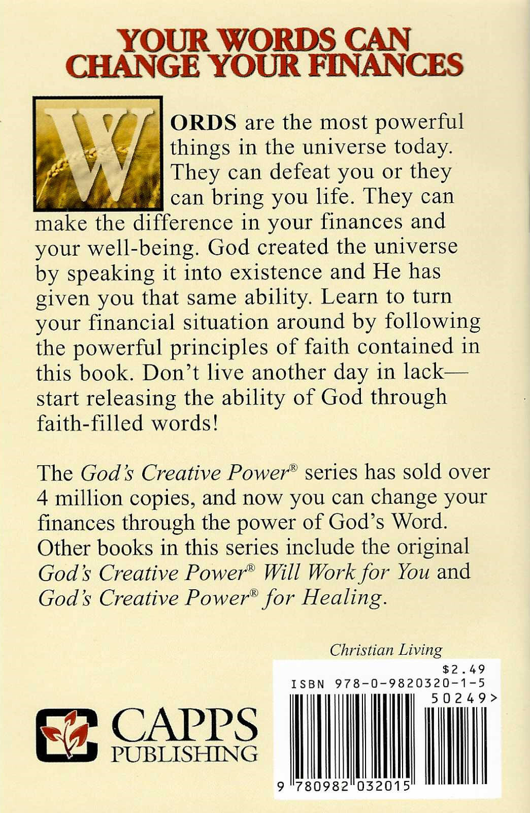 10 PACK: God’s Creative Power for Finances (10 Copies) by Charles Capps