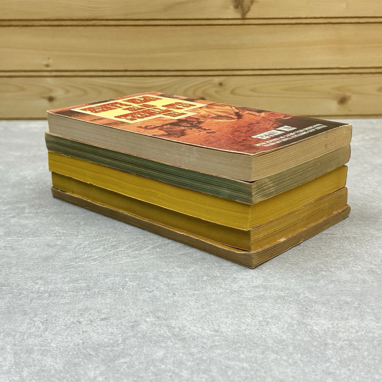Lot of 5 Paperback Western Themed Novels Book Action Adventure American Frontier
