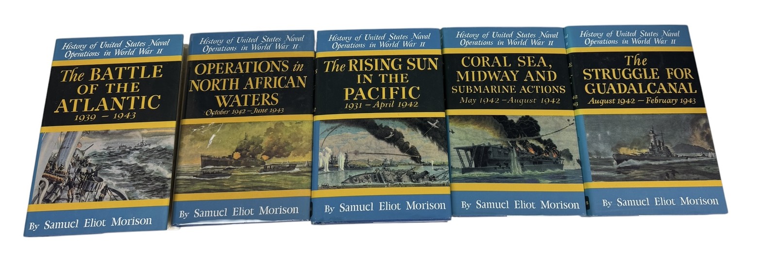 History of US Naval Operations in WWII Samuel Eliot Morison Complete 15 Volume