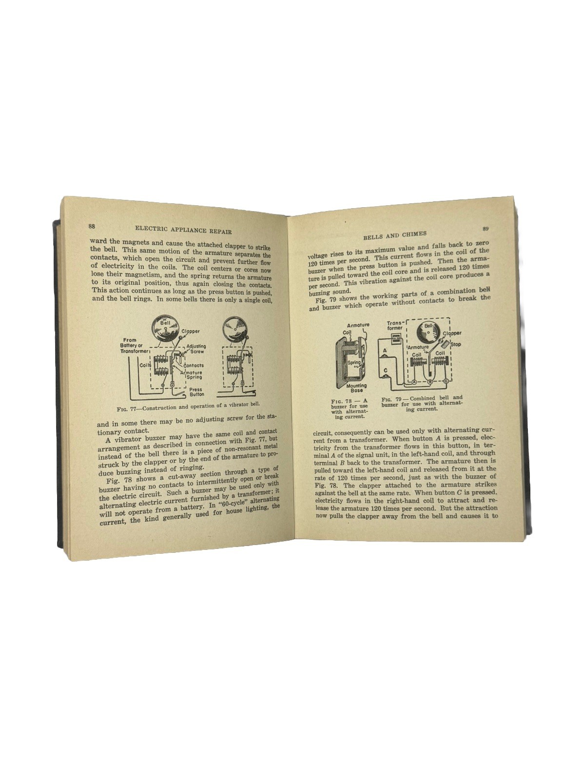 Electric Appliance Repair and Servicing: 1950 Hardcover Book by H. P. Manly os