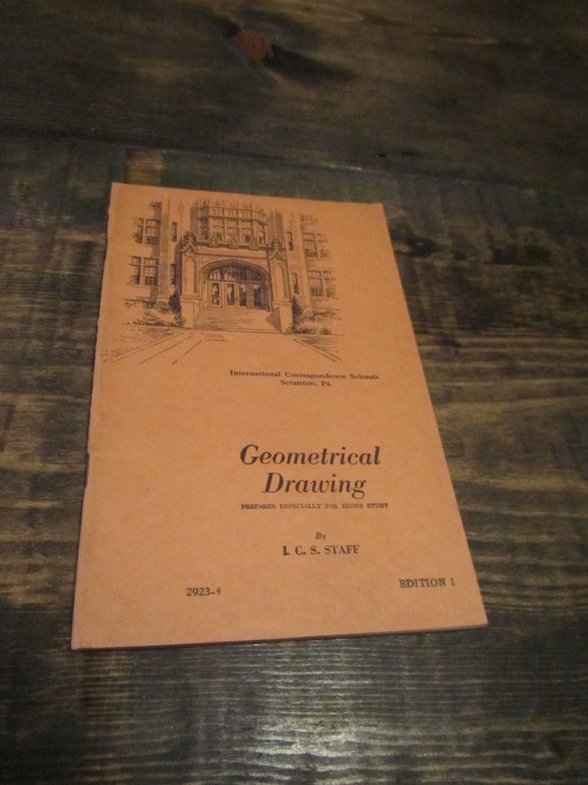 Vtg Geometric Drawing book by ICS Staff 1st Edition 1935 Copyright, 1941 print