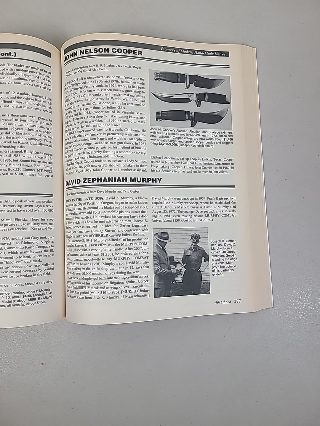 Levi’s guide to knives and their values SIGNED by Bernard Levine