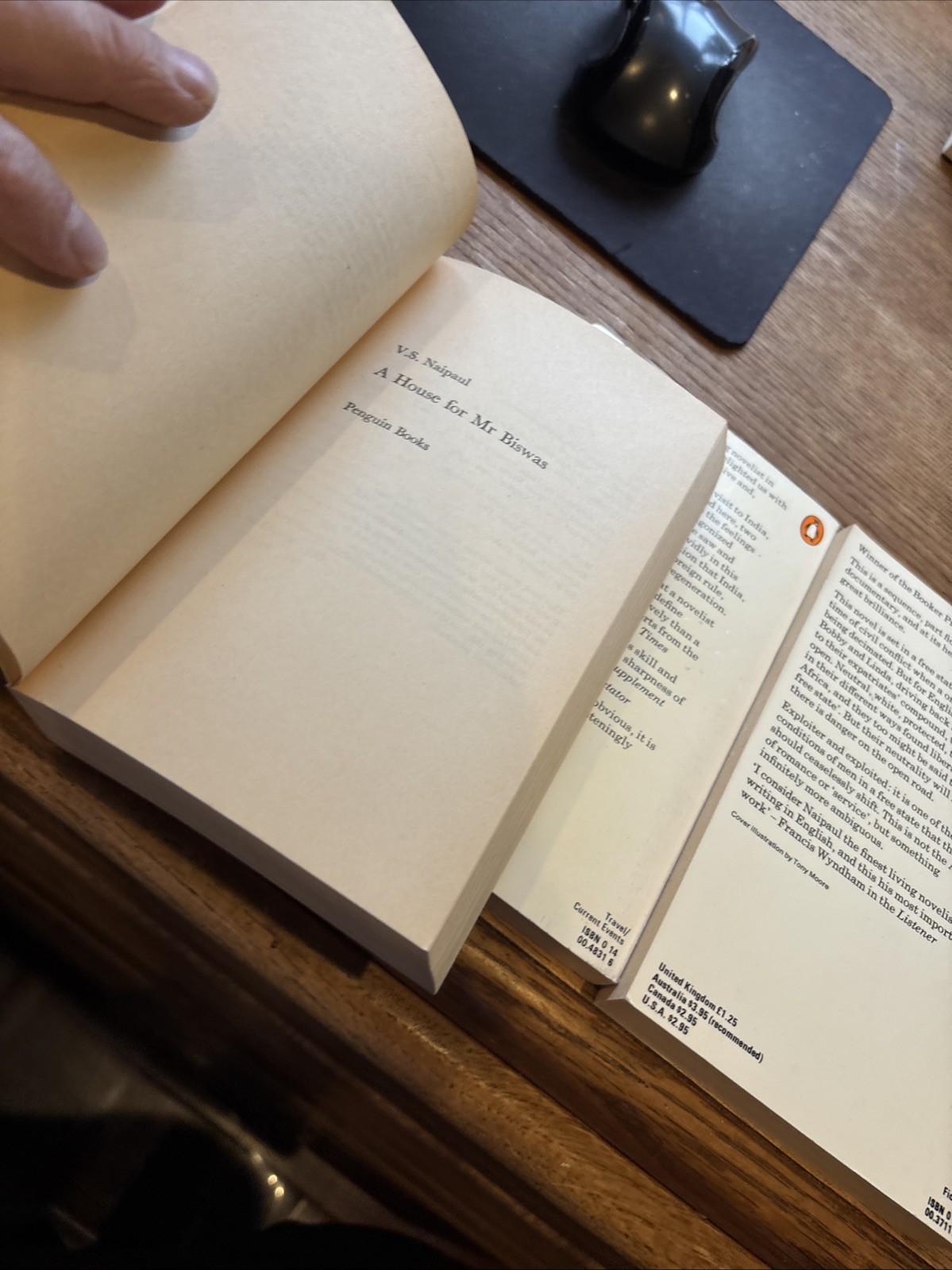 3 pb V.S. Naipaul : HOUDE MR BISWAS, India Wounded Civilization, IN A FREE STATE