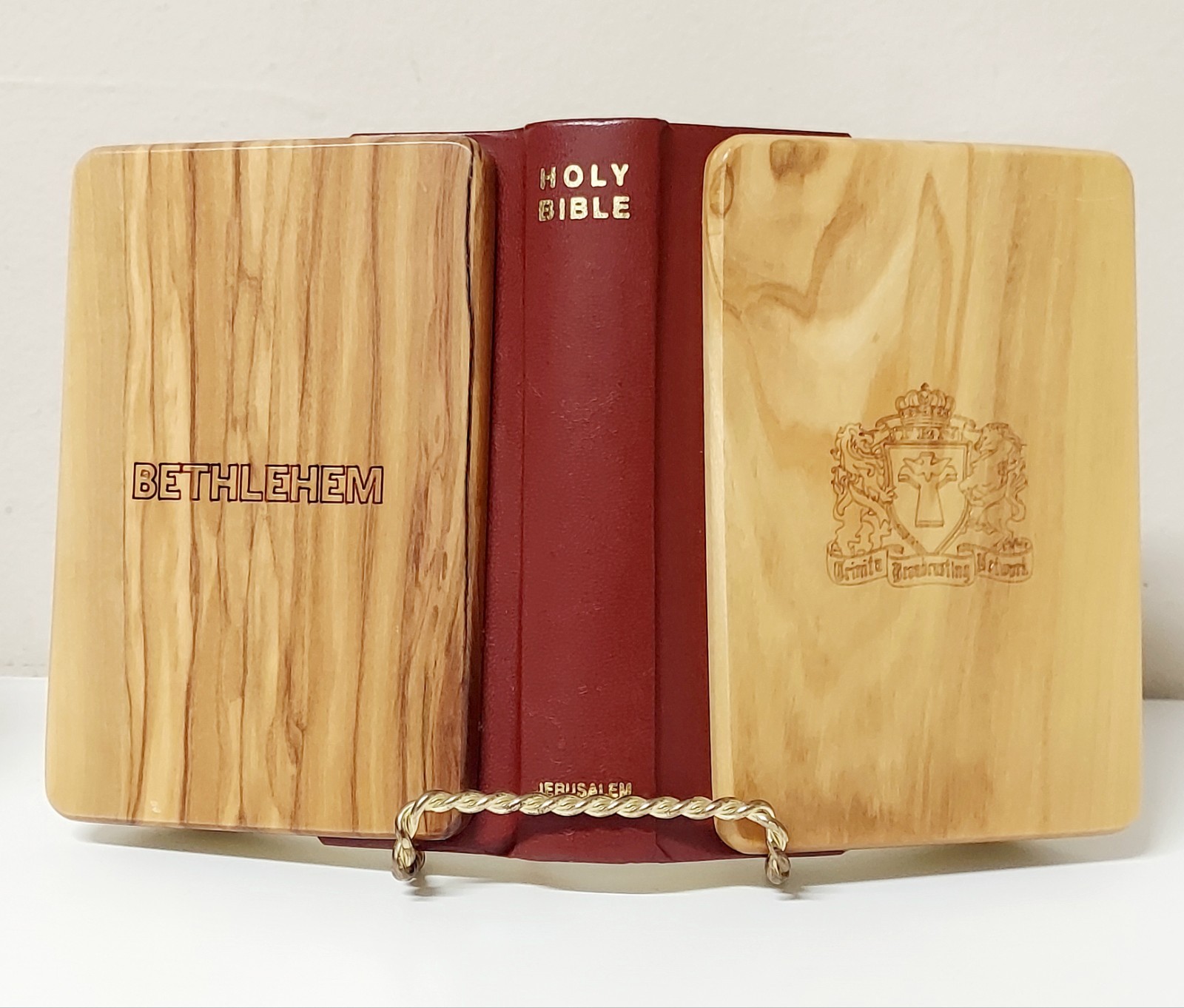 NEW! Vintage Leather Trinity Broadcasting Network TBN Mrinita Bethlehem Bible