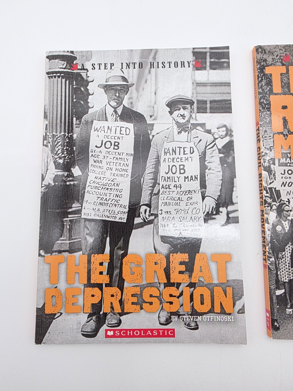 Lot Of 3 A Step Into History Books, Cold War, Great Depression, & Civil Rights
