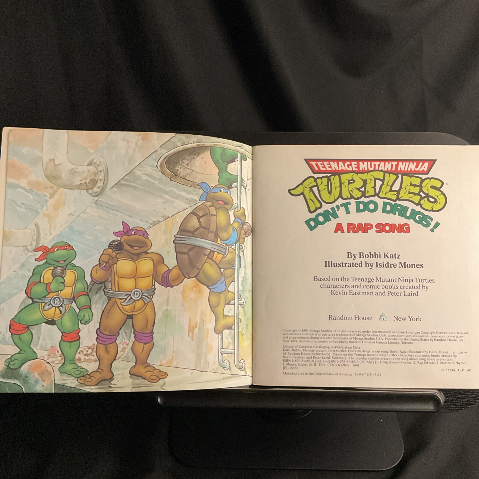 Teenage Mutant Ninja Turtles Don’t Do Drugs by Bobbi Katz 1991 1st Ed. VTG PB