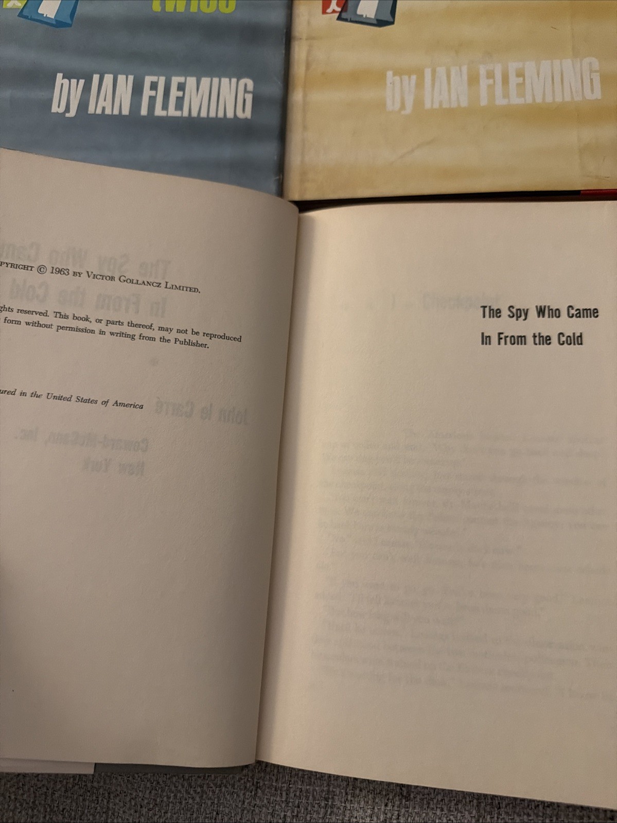 James Bond Book Collection Ian Fleming 1962-1964 Hardcover Original