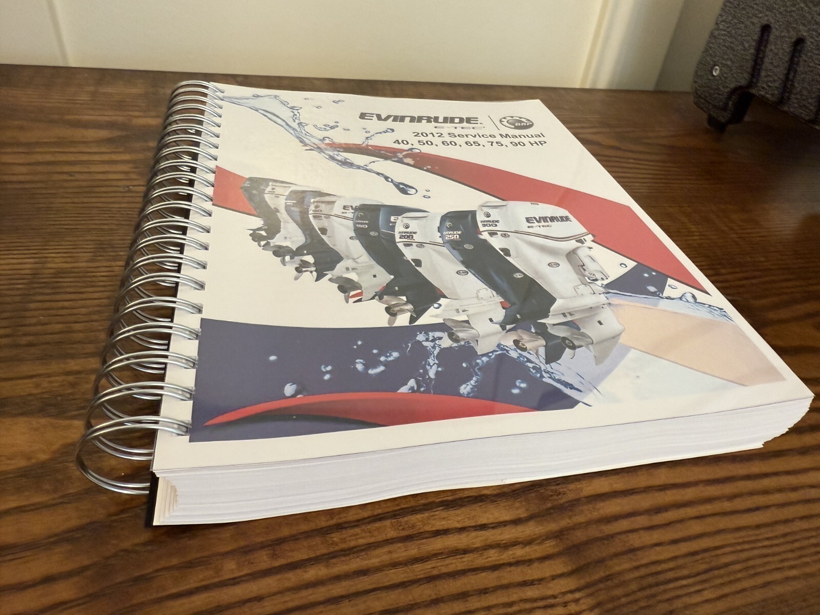 EVINRUDE E-TEC 2012 40 50 60 65 75 90 HP SERVICE MANUAL , BOUND, COVERS, FOLDOUT