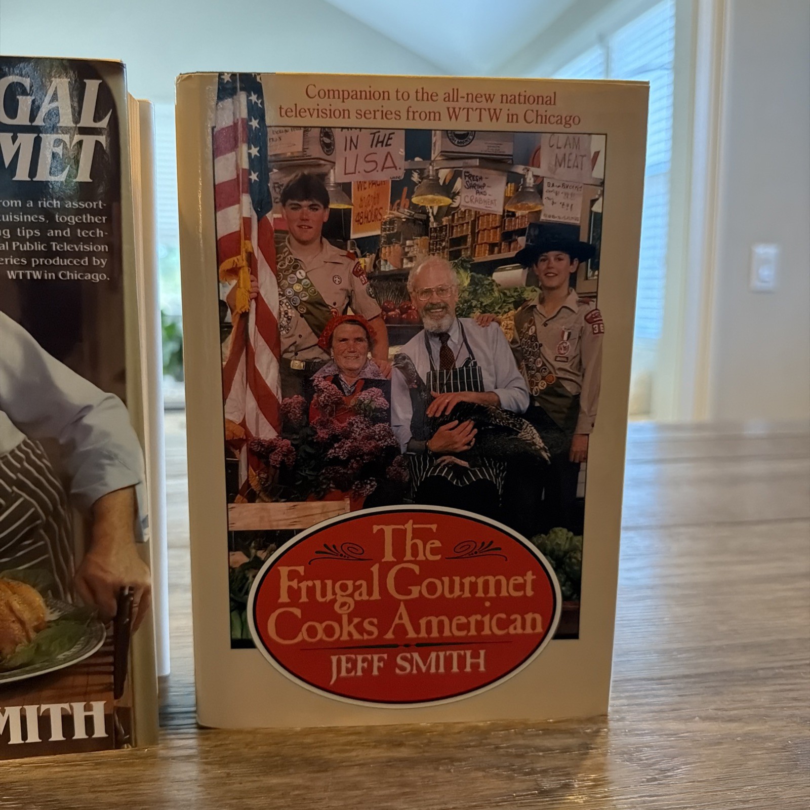 The Frugal Gourmet by Jeff Smith Cookbooks Lot Of 2 Hardcover With Dust Jacket