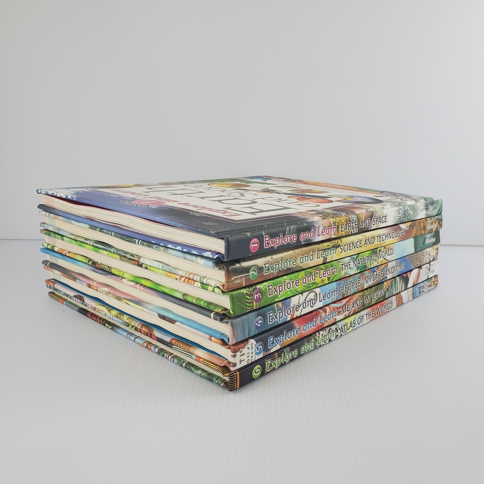 SW Advantage Lot of 6 Explore & Learn HC Homeschool Learning w Fold Out Maps