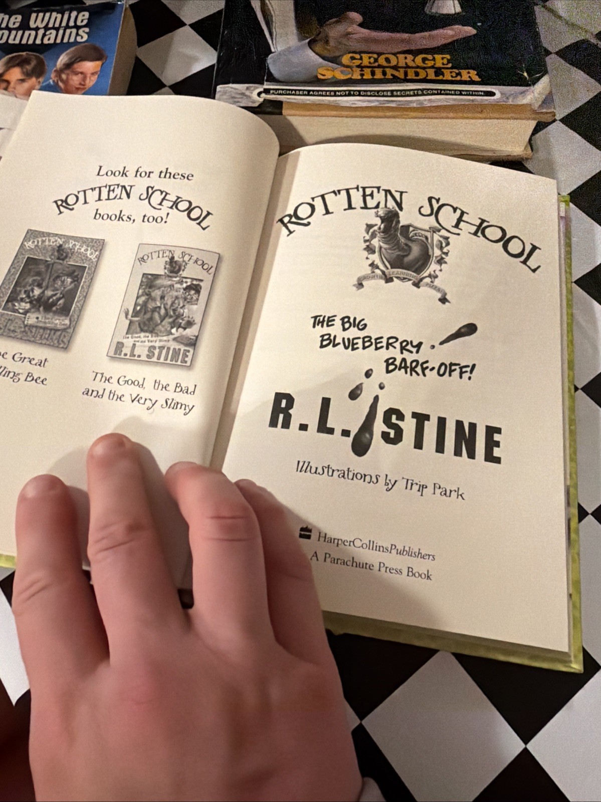 Big Blueberry Barf-Off! 1st Rotten School #1 Hardcover R.L. Stine Goosebumps
