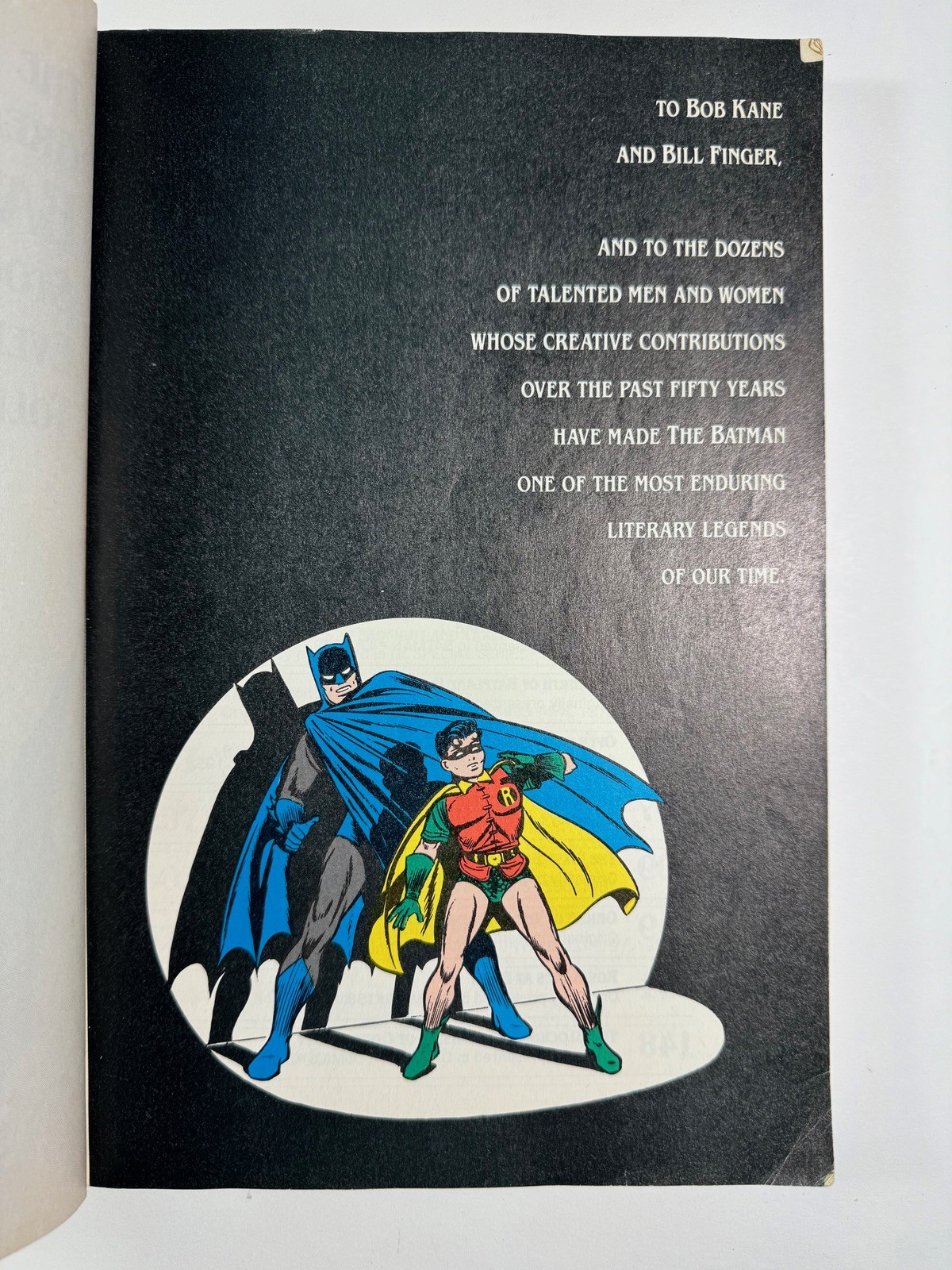 THE GREATEST BATMAN STORIES EVER TOLD #1 350-Pages 1988 Warner Books / DC Comics
