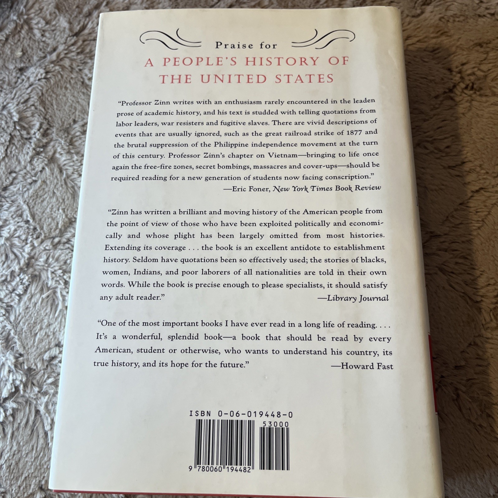 People’s History of the United States by Howard Zinn (1999, Hardcover)#2506