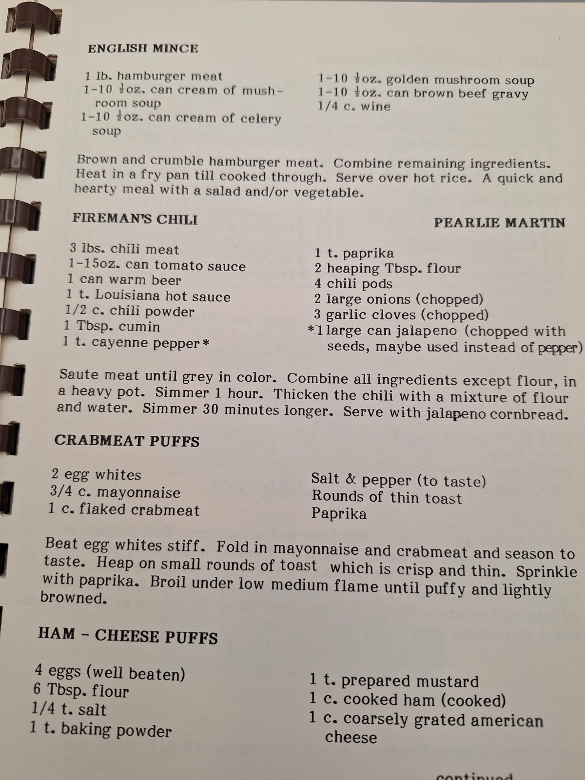 Crosby American Legion Auxiliary Unit #658 ~ Home Town Recipes ~ Crosby, TX