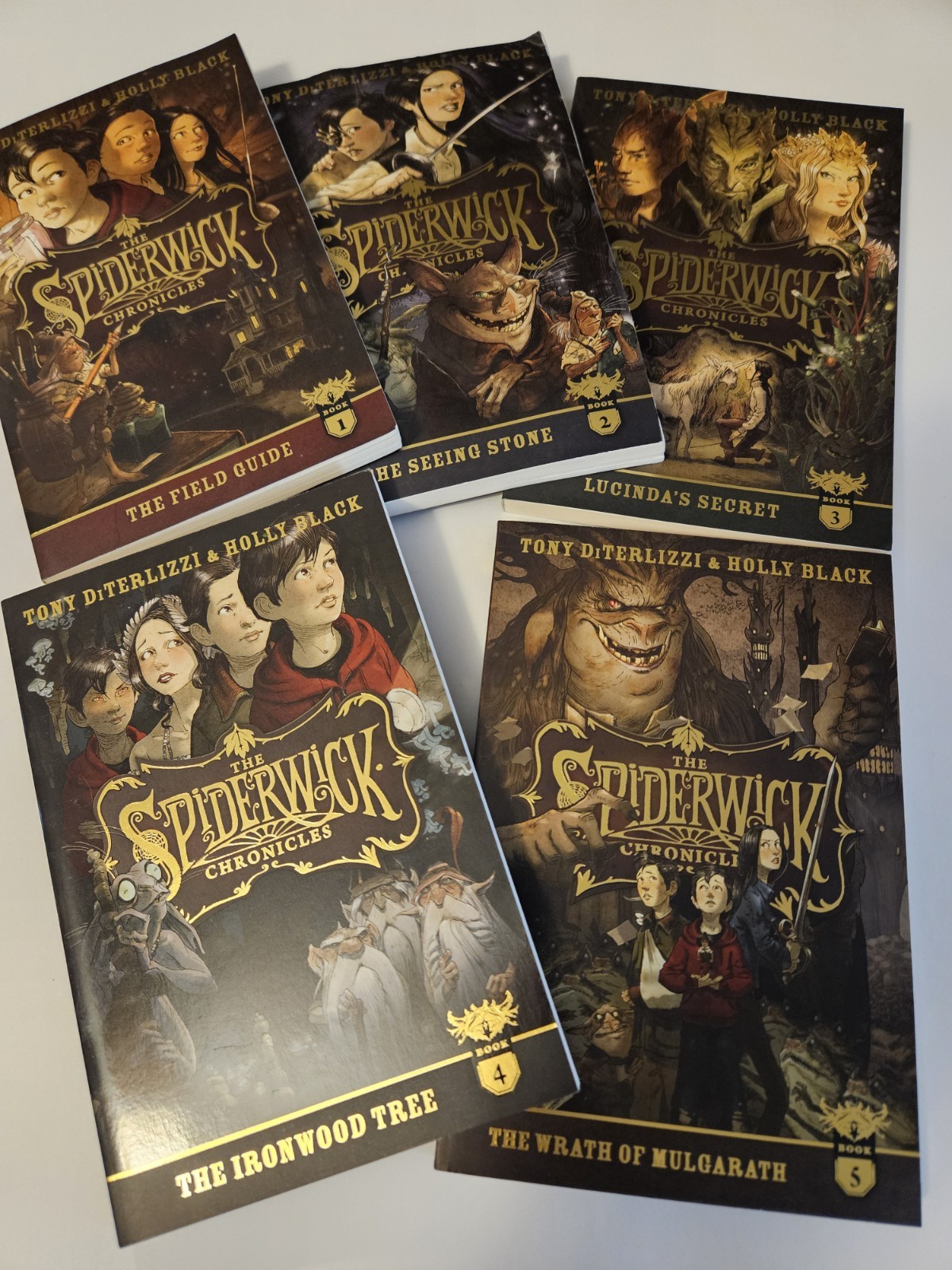 The Spiderwick Chronicles Book Set #1 Thru #5 (Read Description)