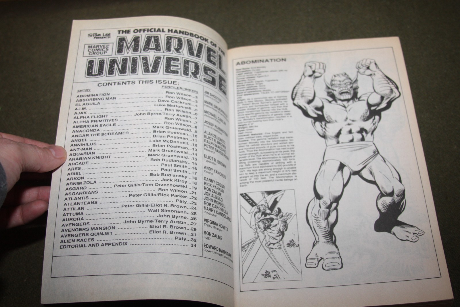 Essential Official Handbook of the Marvel Universe Vol. 1 2006 TPB 1st Print