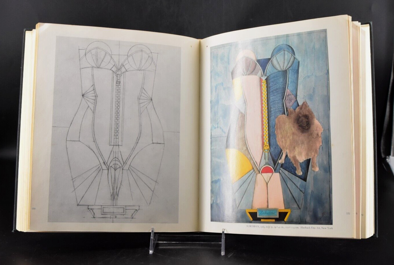 VTG Richard Lindner Art Book Hardcover 56 Color Plates Hilton Kramer 1st Ed