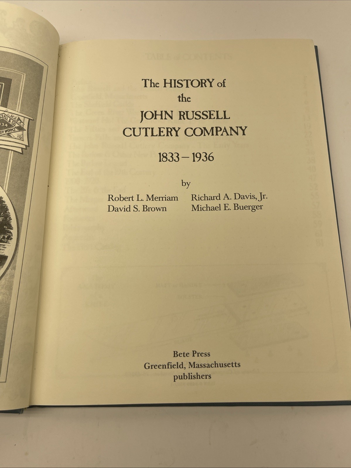 The History of the John Russell Cutlery Company 1833-1936