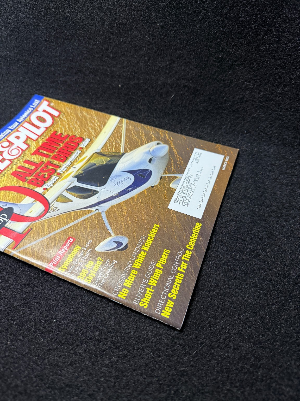 Plane & Pilot Magazine March 2003 Top 10 All Time Best Birds Aviation Flying