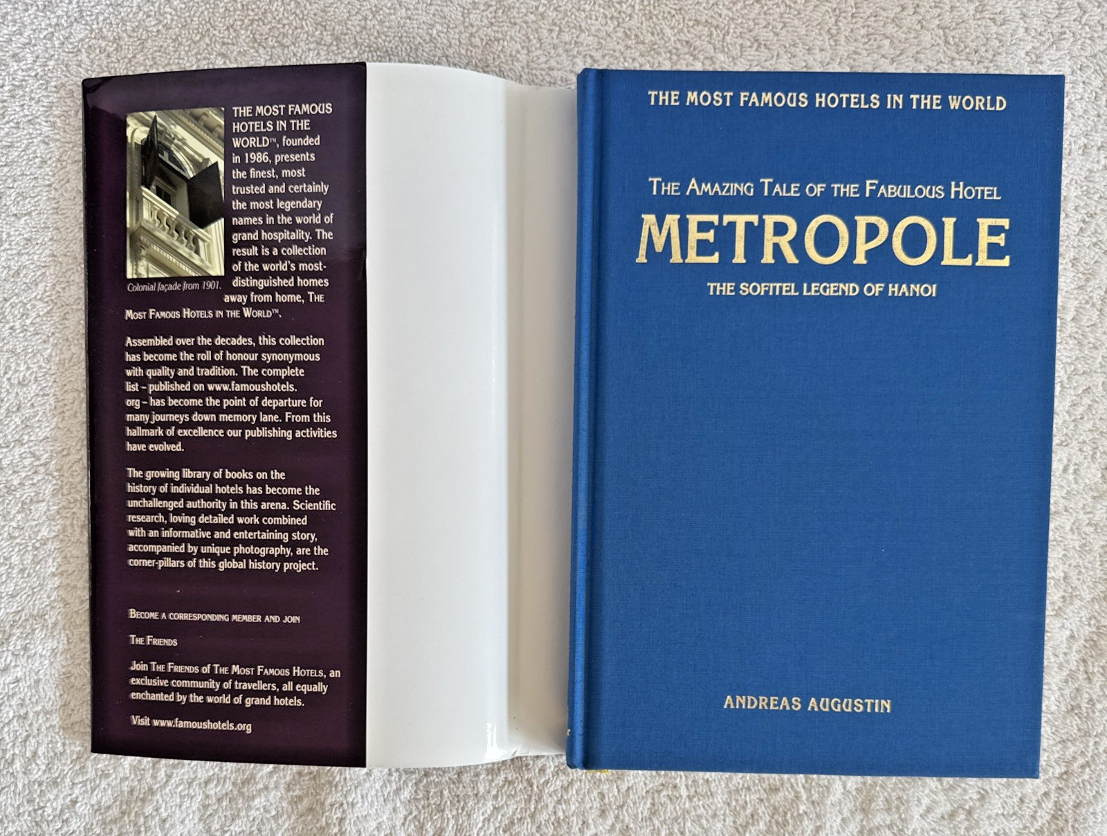 Sofitel Metropole Hanoi by Andreas Augusti (Hardcover) Book Signed Dust Jacket