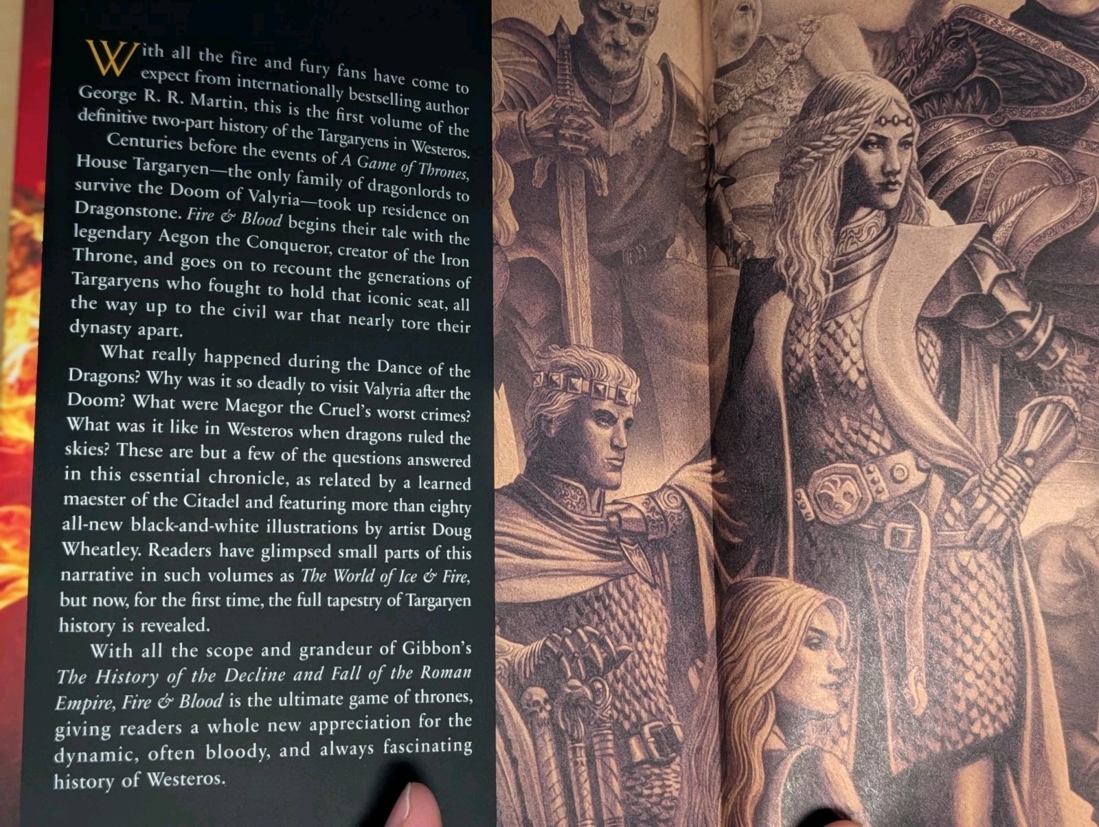 🐉George RR Martin FIRE & BLOOD Signed Bantam Hardcover 300 Years Before GoT
