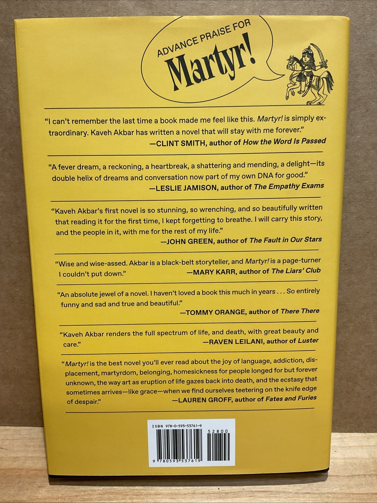 SIGNED! Martyr! | Kaveh Akbar | Knopf | 2024 | First Edition