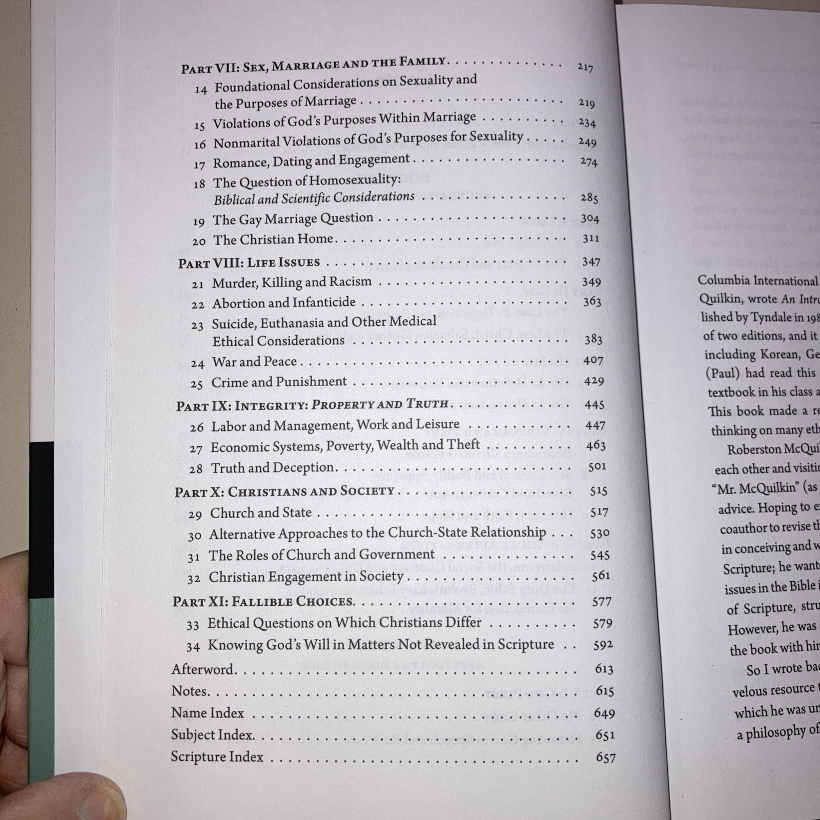 Introduction to Biblical Ethics HC McQuilkin & Copan 1995 InterVarsity Press