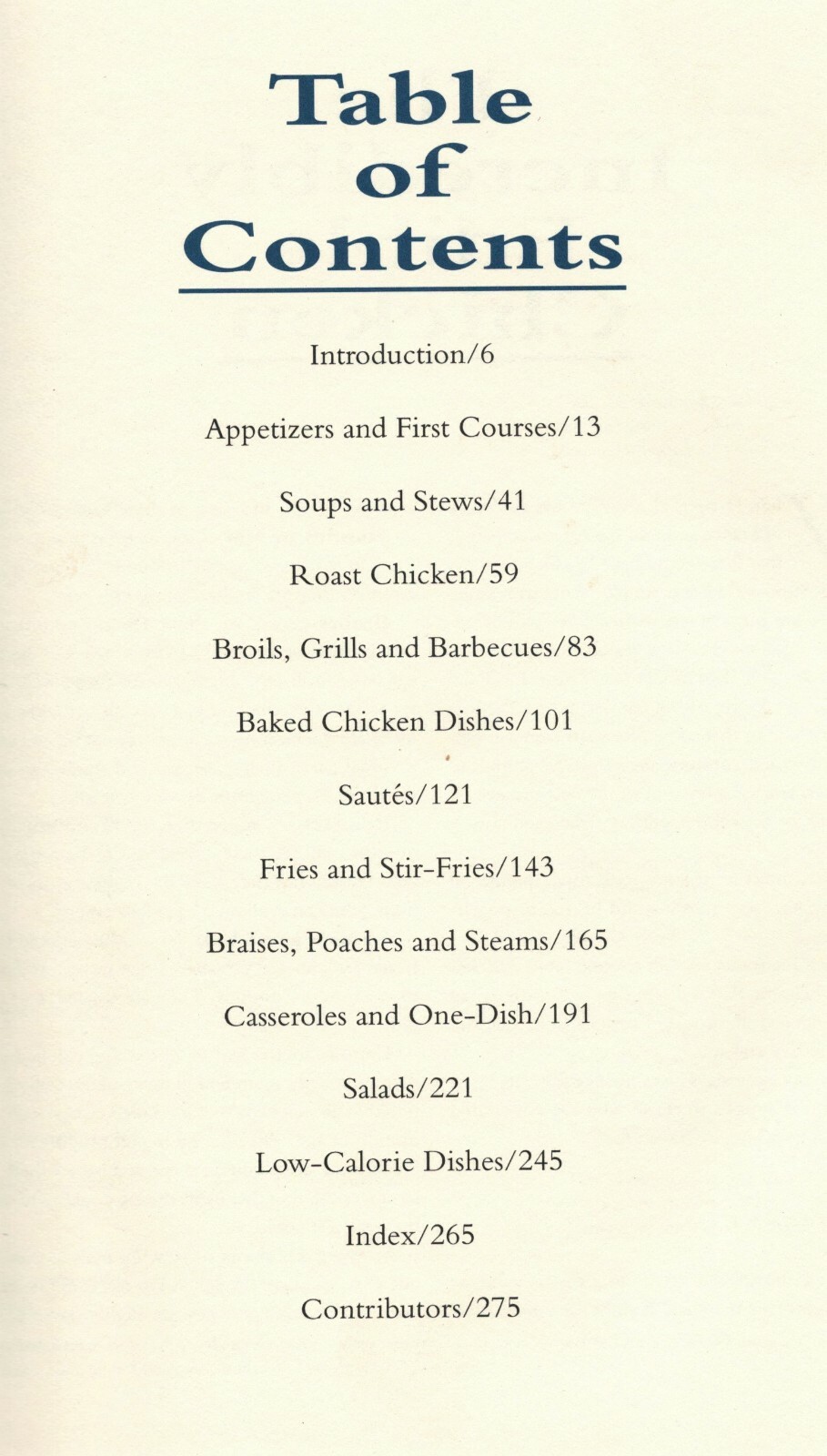 Chicken Collection by The Best of  Food & Wine Cookbook – 1992 – 276 pages