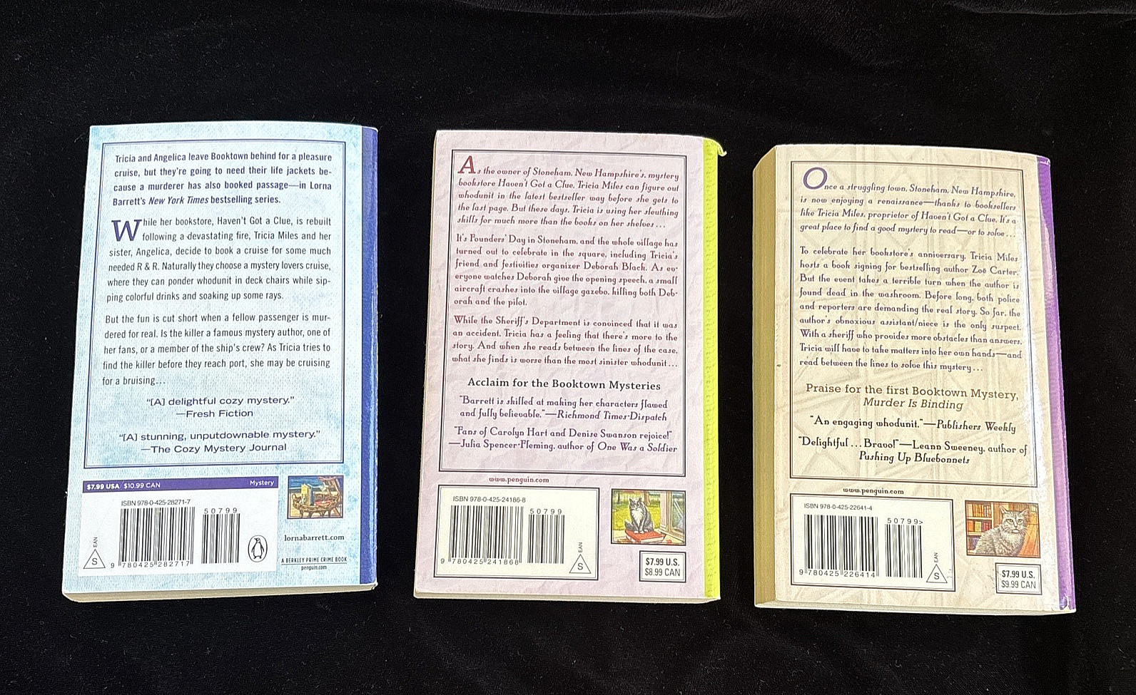 Lot of 13 Lorna Barrett AKA Lorraine Bartlett A Booktown Mystery Cozy Mysteries