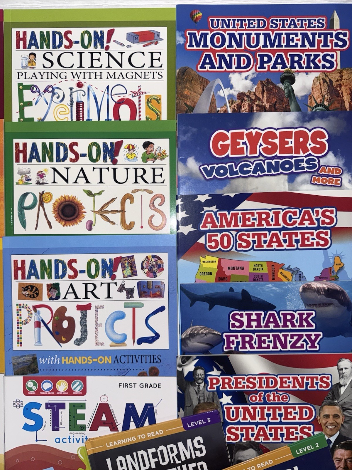 Lot Of 15 STEM, Science & History Children’s Learning Books Bundle Paperback