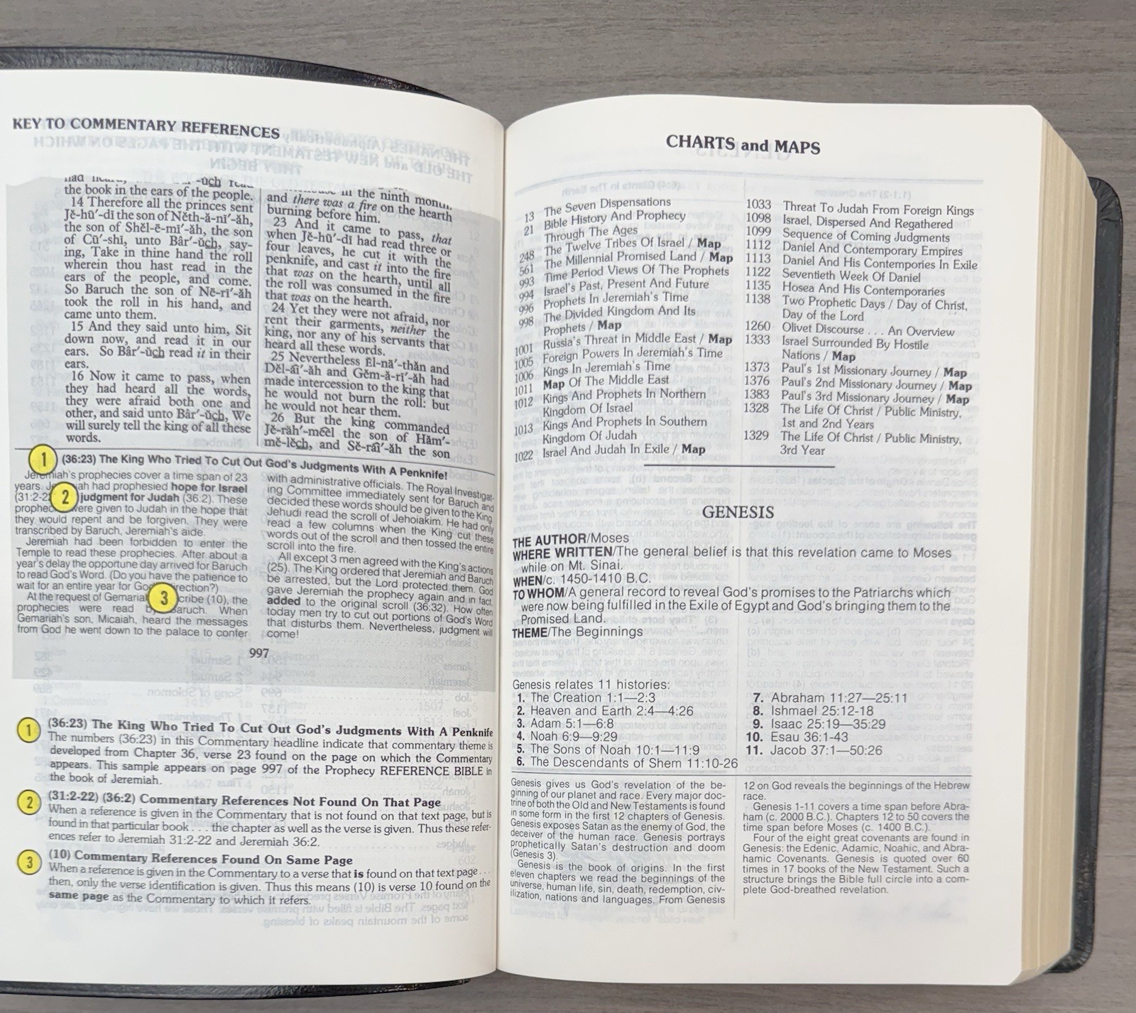UNMARKED Salem Kirban Reference Bible KJV Bonded LEATHER King James Version AMG