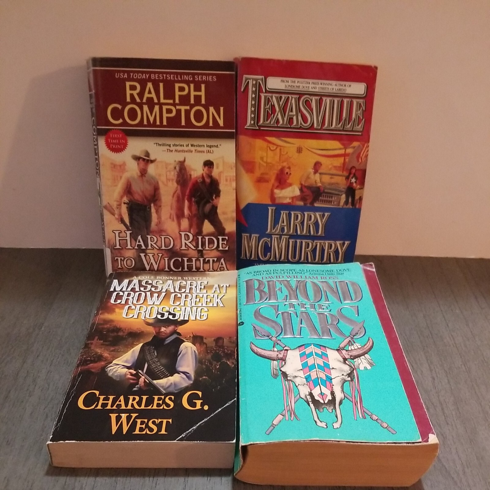 Lot of 7 Random Western, War Novels All Vintage Random Mix Cowboys, War, Action