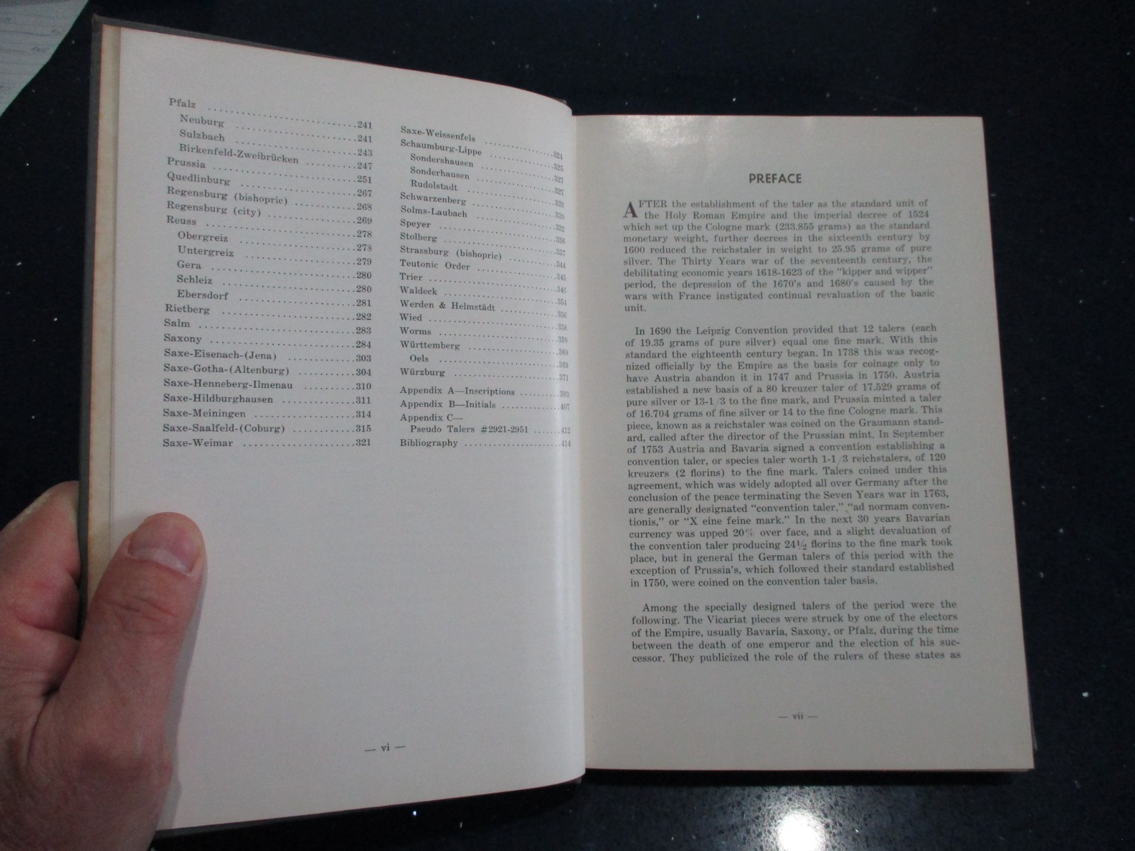 GERMAN TALERS 1700-1800 w/ORIG VALUE SHEET! Book by John S Davenport SIGNED!
