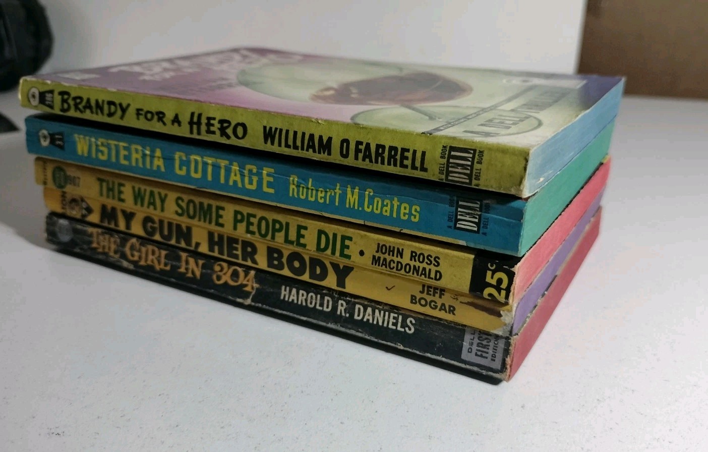 Vintage 1950s Mystery Paperback Lot Dell Lion Pocket Crime Noir 5 Books Pulp