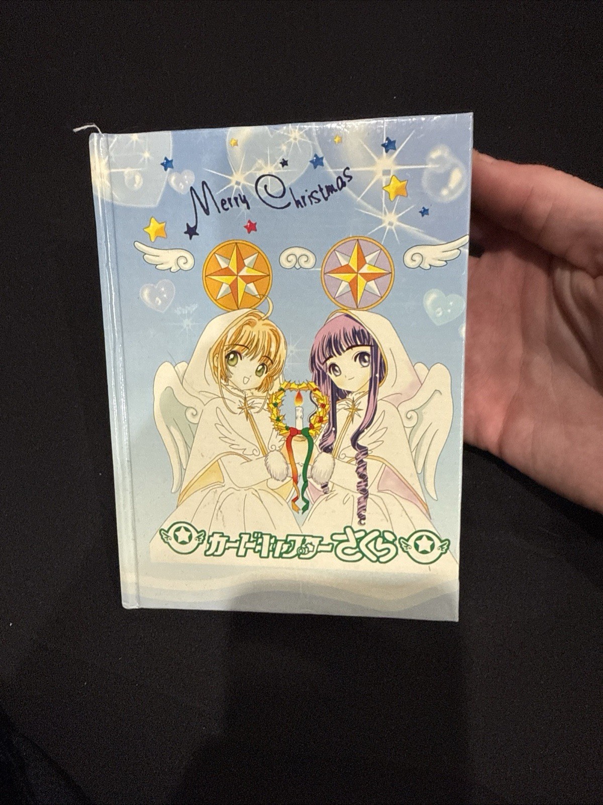 RARE CLAMP ANIME CHRISTMAS NOTEBOOK HARDCOVER 1993 VTG HTF