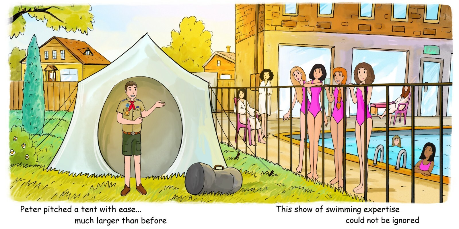 Peter Pitched a Tent ~ Hard Cover, Brand New