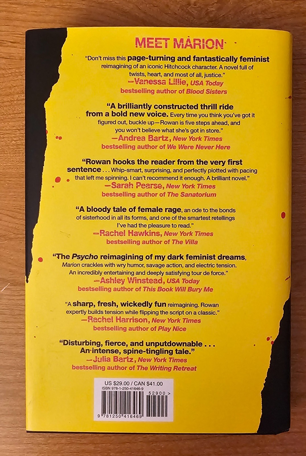 Marion: A Novel Leah Rowan Thriller PSYCHO St. Martin’s Press 2026