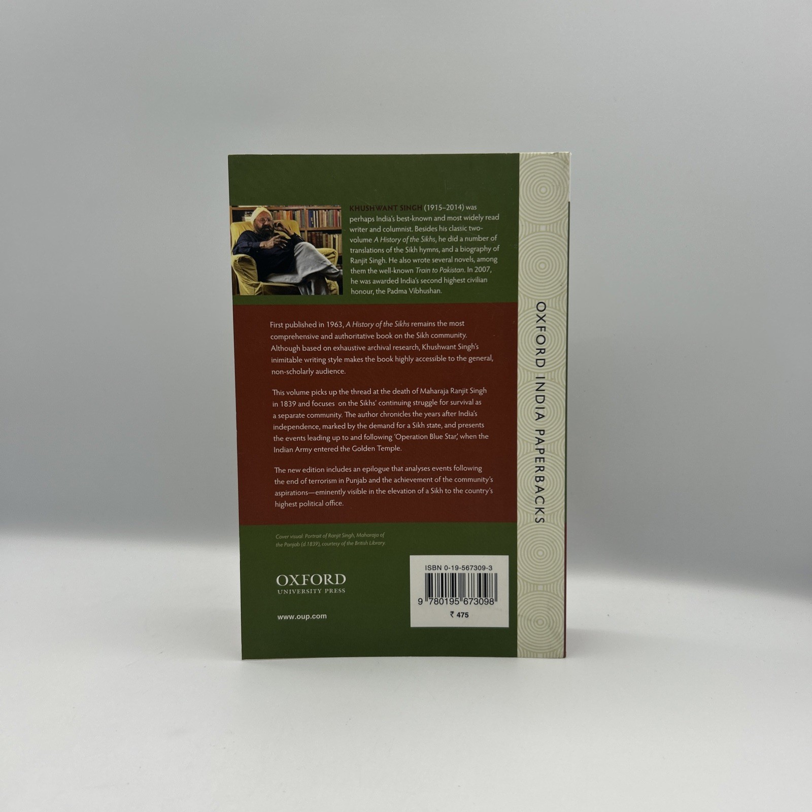 A History of the Sikhs Volume 2 1839-2004 by Khushwant Singh 2nd Edition
