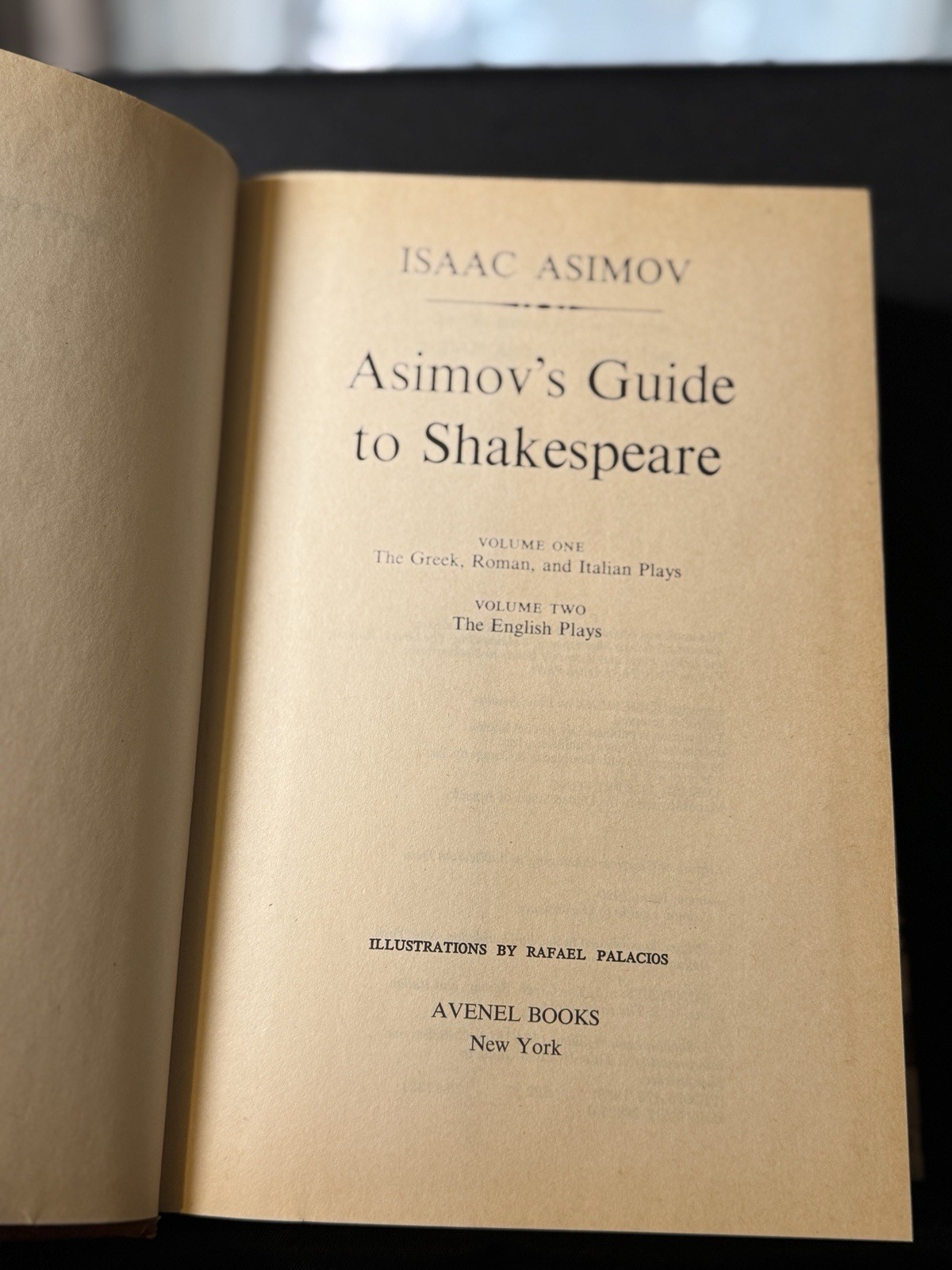 Asimov’s Guide to Shakespeare | by Isaac Asimov | HC/DJ | Avenel | 1978 |