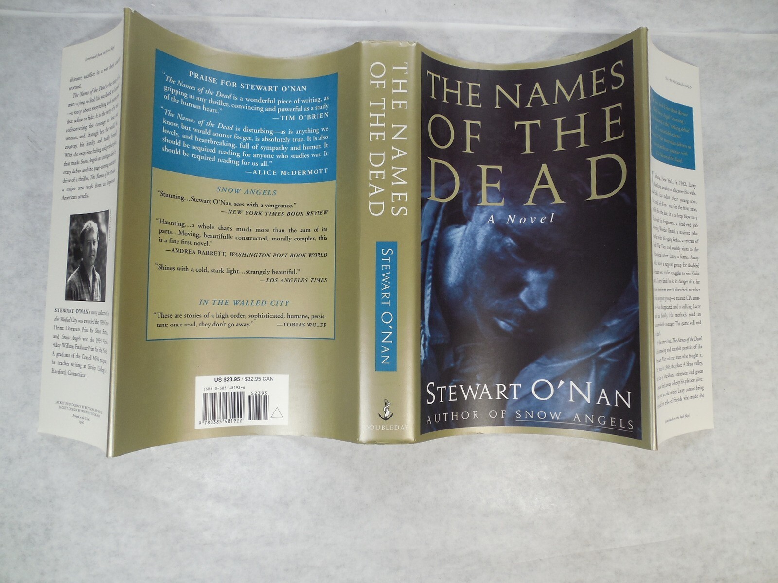 The Names of the Dead A Novel by Stewart O Nan, 1996, 1st Ed, 1st Pr, SIGNED