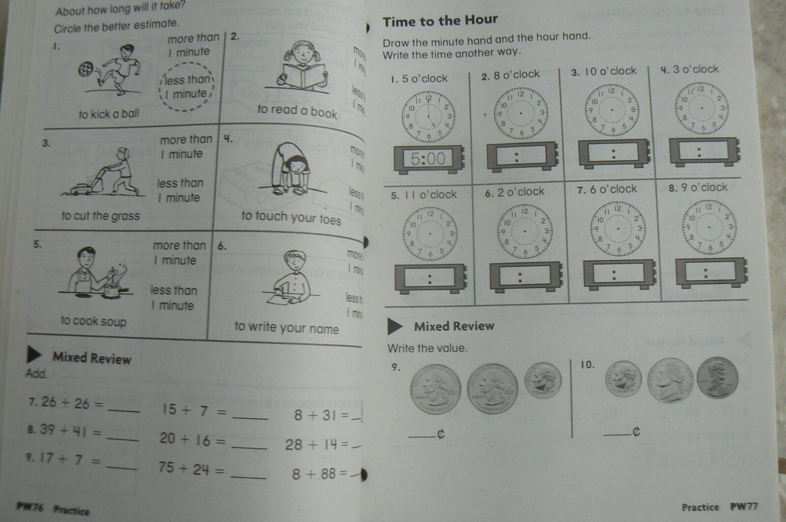 Harcourt MATH, gr. 2 / 2nd BRAND NEW Practice Workbook 164-pages