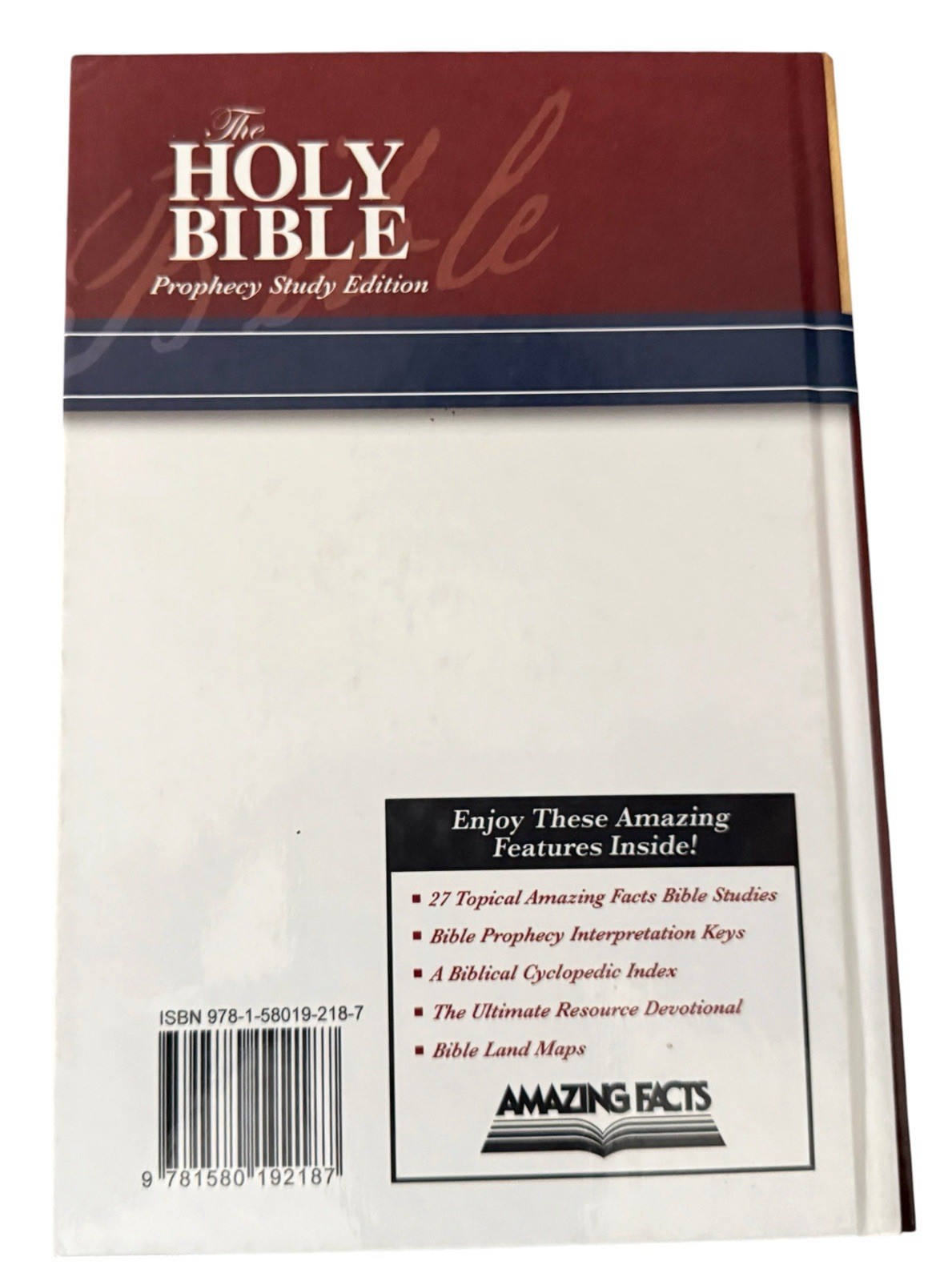 The Holy Bible Prophecy Study Edition NKJV 2008 Thomas Nelson HC