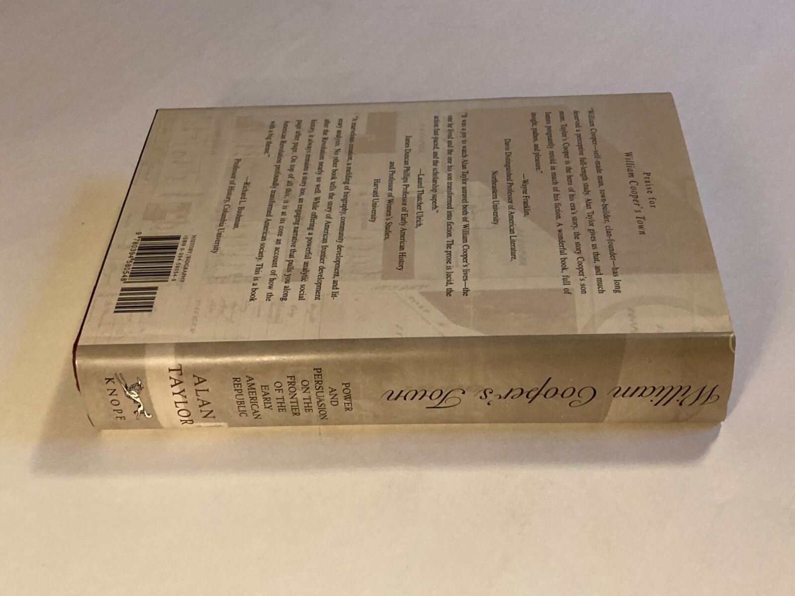 William Cooper’s Town by Taylor; 1st Edition Stated, 20+ Illustrations, VG / VG+