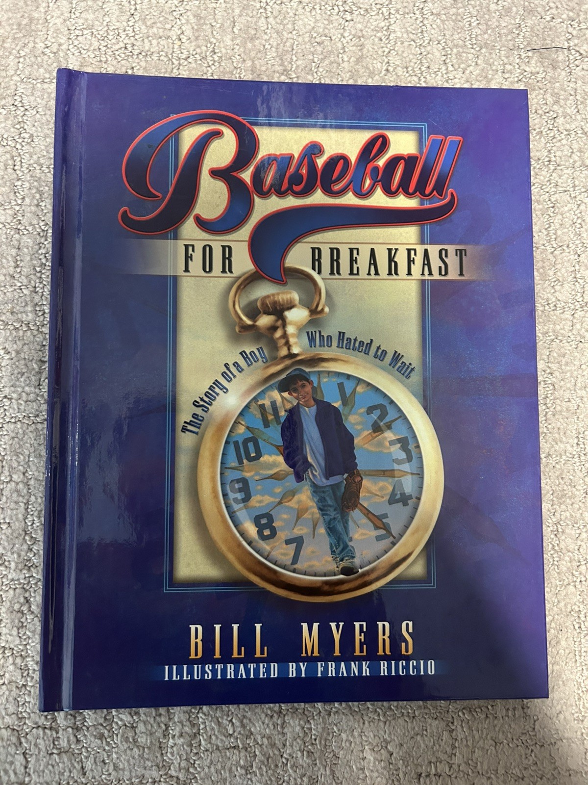 Baseball for Breakfast by Bill Myers (1999, Hardcover) Children’s Book