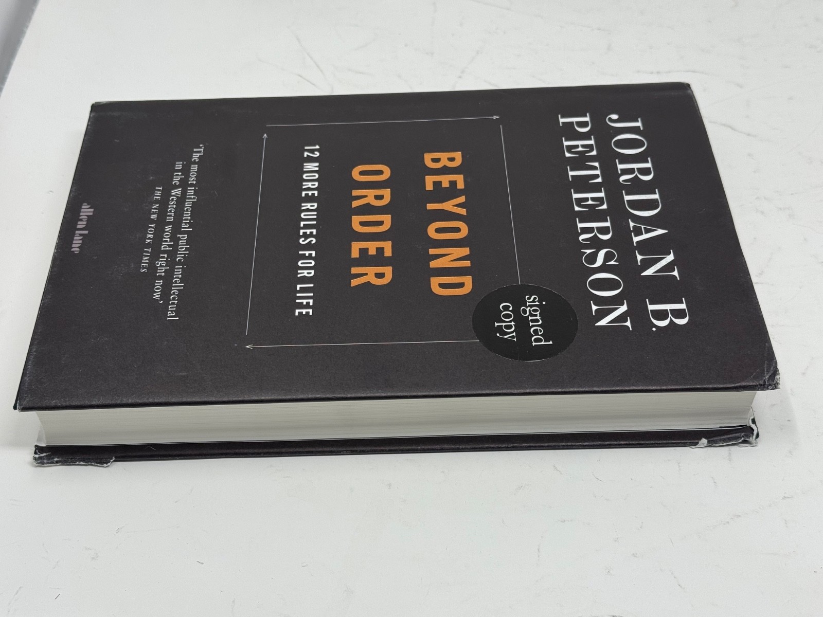 Jordan B. Peterson Signed Autograph Beyond Order Hardcover Book 1st Edition JSA