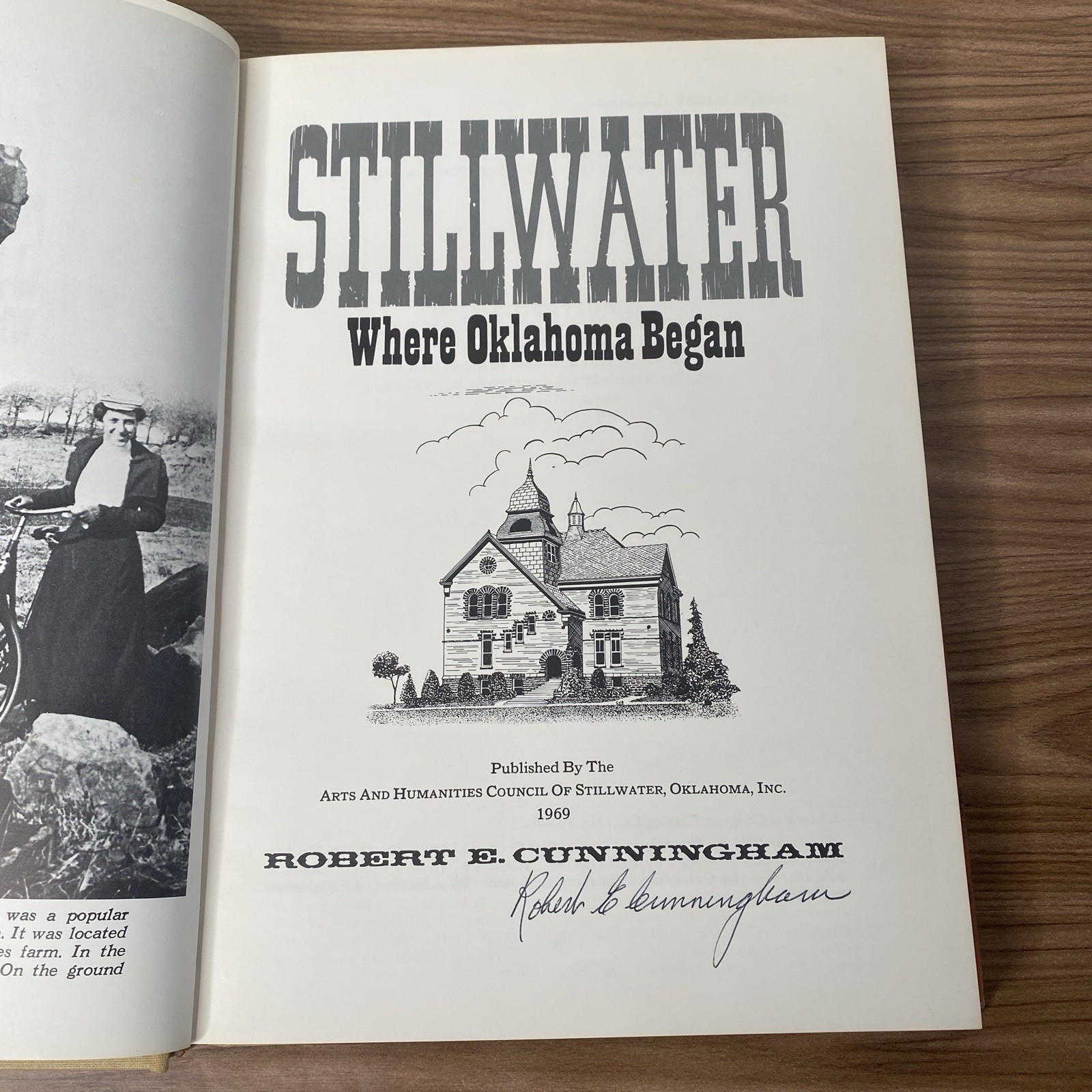 Signed STILLWATER Where Oklahoma Began First Edition 1969 Hardcover Dustjacket